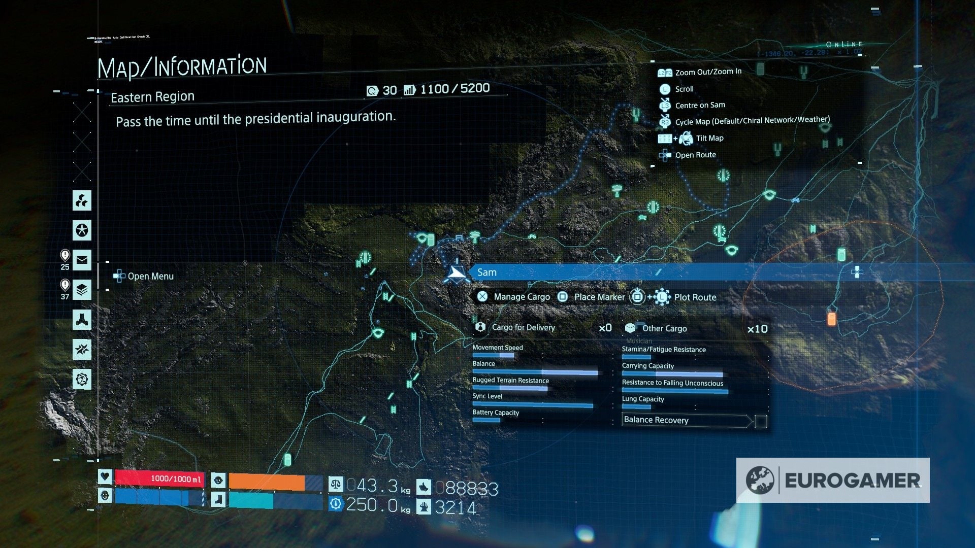 Death Stranding Memory Chip locations What 'glowing' objects mean and